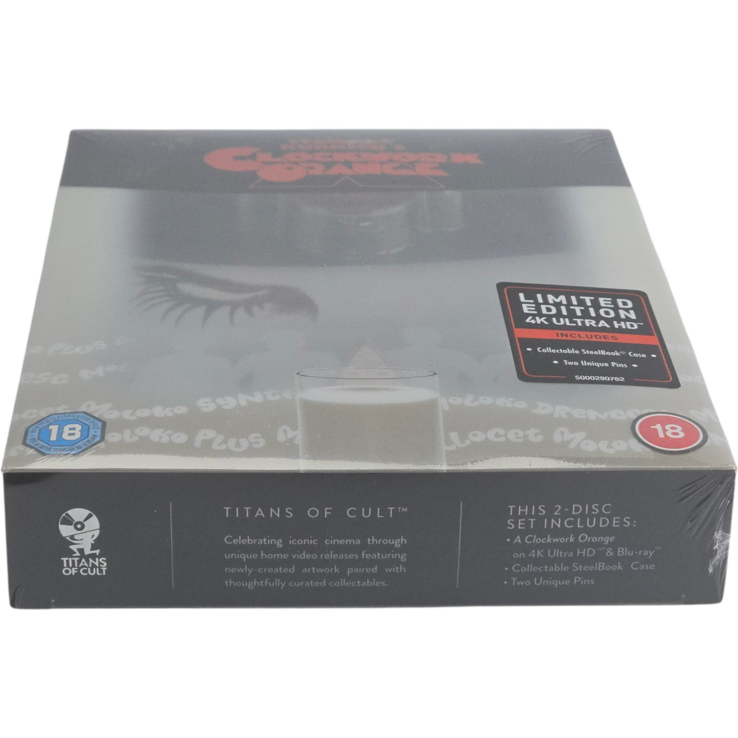 L'Orange mécanique  4K Ultra HD Blu-ray  SteelBook  Titans of Cult  Zone B [-18]