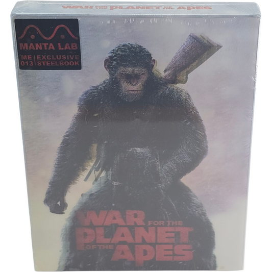 War for the Planet of the Apes Blu-ray 3D +2D Steelbook 2X Lenticulaire Mantalab