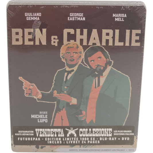 Ben & Charlie Blu-ray + DVD Steelbook Futurepak  Giuliano Gemma 1000 ex Zone Libre