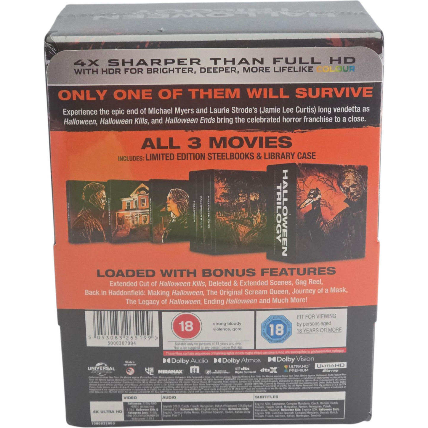 Halloween La Trilogie  4K Ultra HD+Blu-ray  : Steelbook Édition Collector Libre
