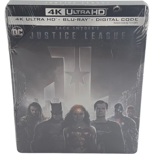 Justice League Zack Snyder  4K Ultra HD + Blu-ray  SteelBook Ben Affleck Zone A