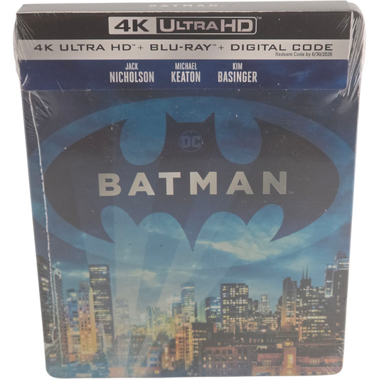 Batman  SteelBook 4K Ultra HD + Blu-ray  Michael Keaton, Jack Nicholson Zone A