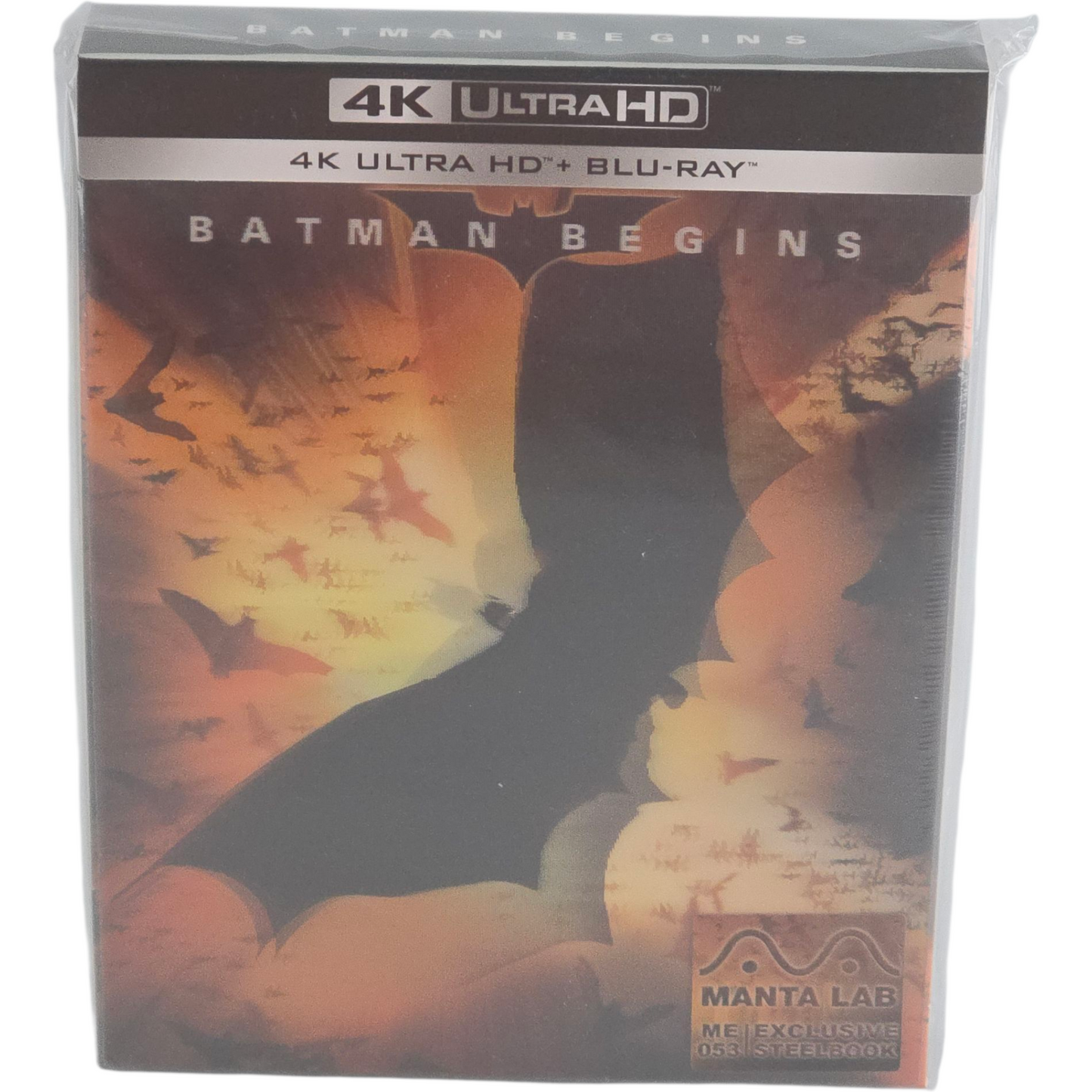 Batman Begins 4K Ultra HD + Blu-ray Steelbook 2X Lenticulaire Mantalab 1000 Ex