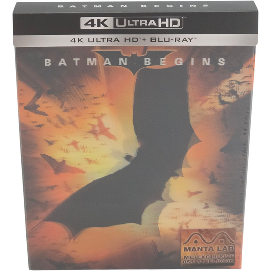 Batman Begins 4K Ultra HD + Blu-ray Steelbook 2X Lenticulaire Mantalab 1000 Ex