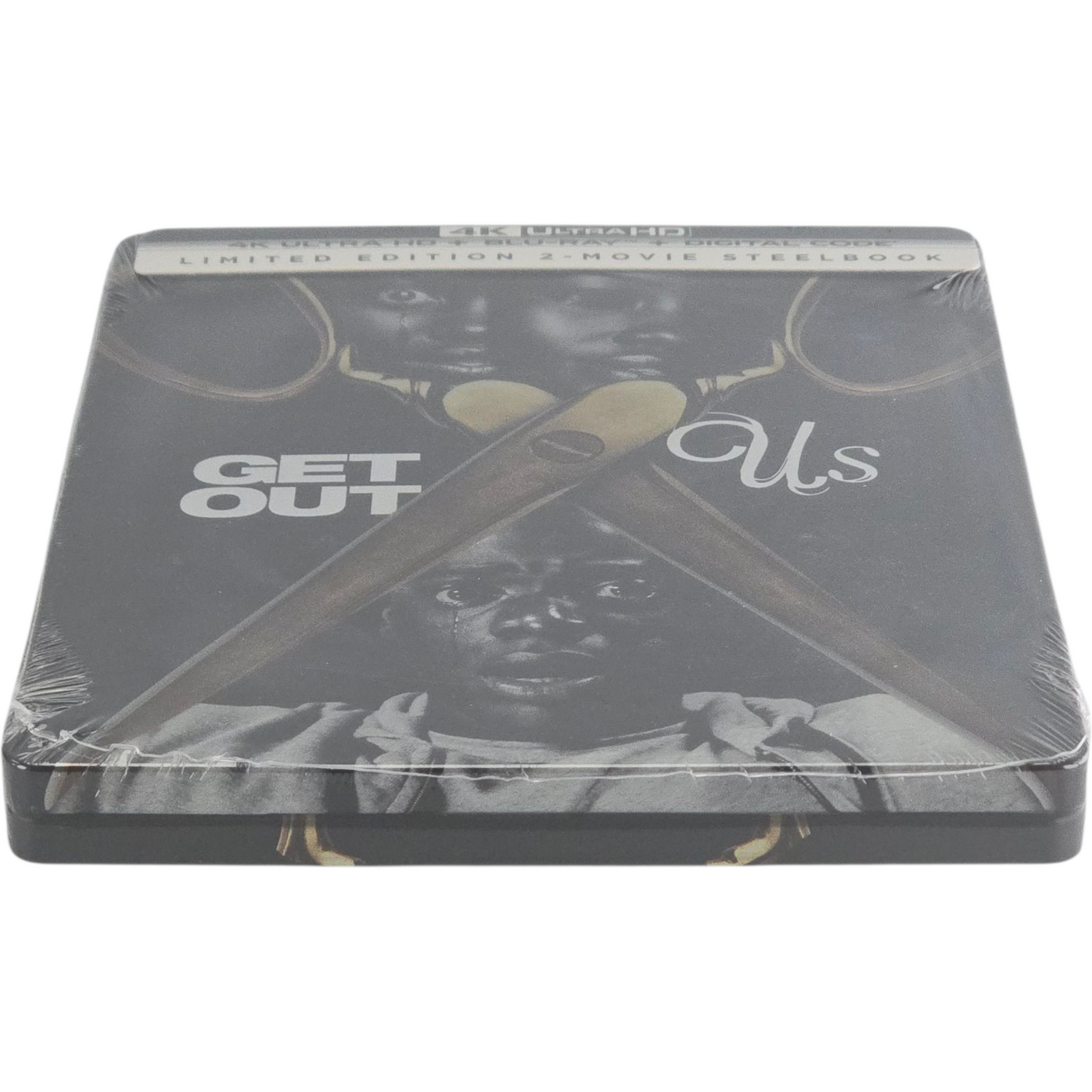 Get Out / Us:2-Films 4K Ultra HD + Blu-ray SteelBook édt Ltd Jordan Peele[-18]A