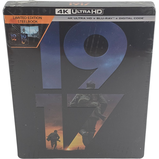 1917 Steelbook Débossé 4K Ultra HD + Blu-ray + Digital HD Sam Mendes 2021 Zone A