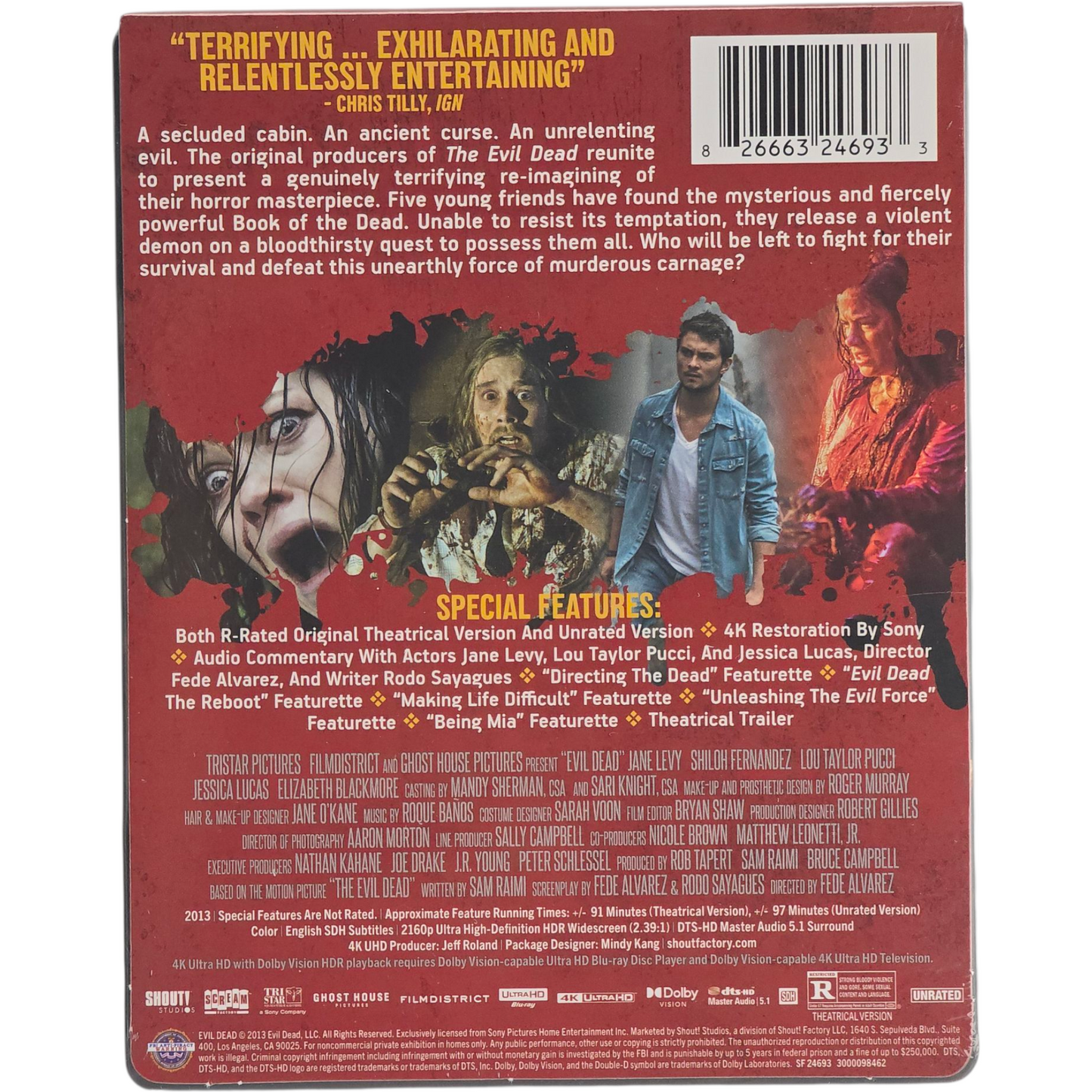 Evil Dead  SteelBook Blu-ray + Digital Edition Collector Ltd  Fede Álvarez[-18]A