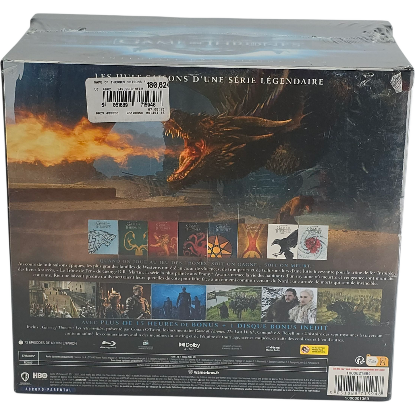 Game Of Thrones Blu-ray L'intégrale des Saisons 1 à 8 Édt Premium Limitée Fnac B