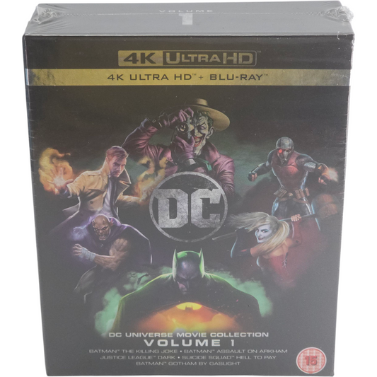 DC Universe Movie Collection: Volume 1 (5 Films) 4K Ultra HD + Blu-Ray  Slipbox