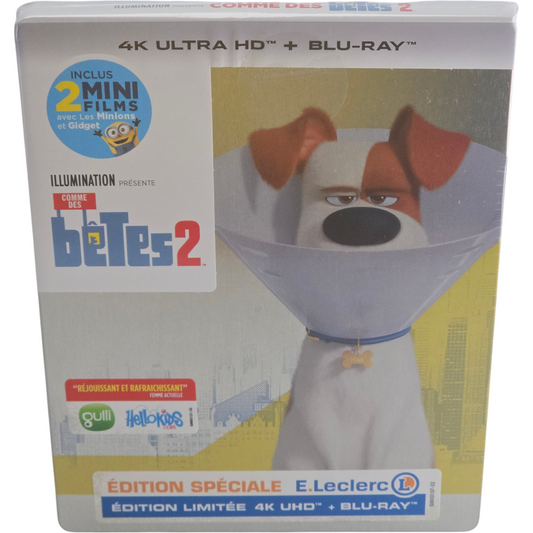 The Secret Life of Pets 2 SteelBook 4K Ultra HD + Blu-ray édition limitée Zone B