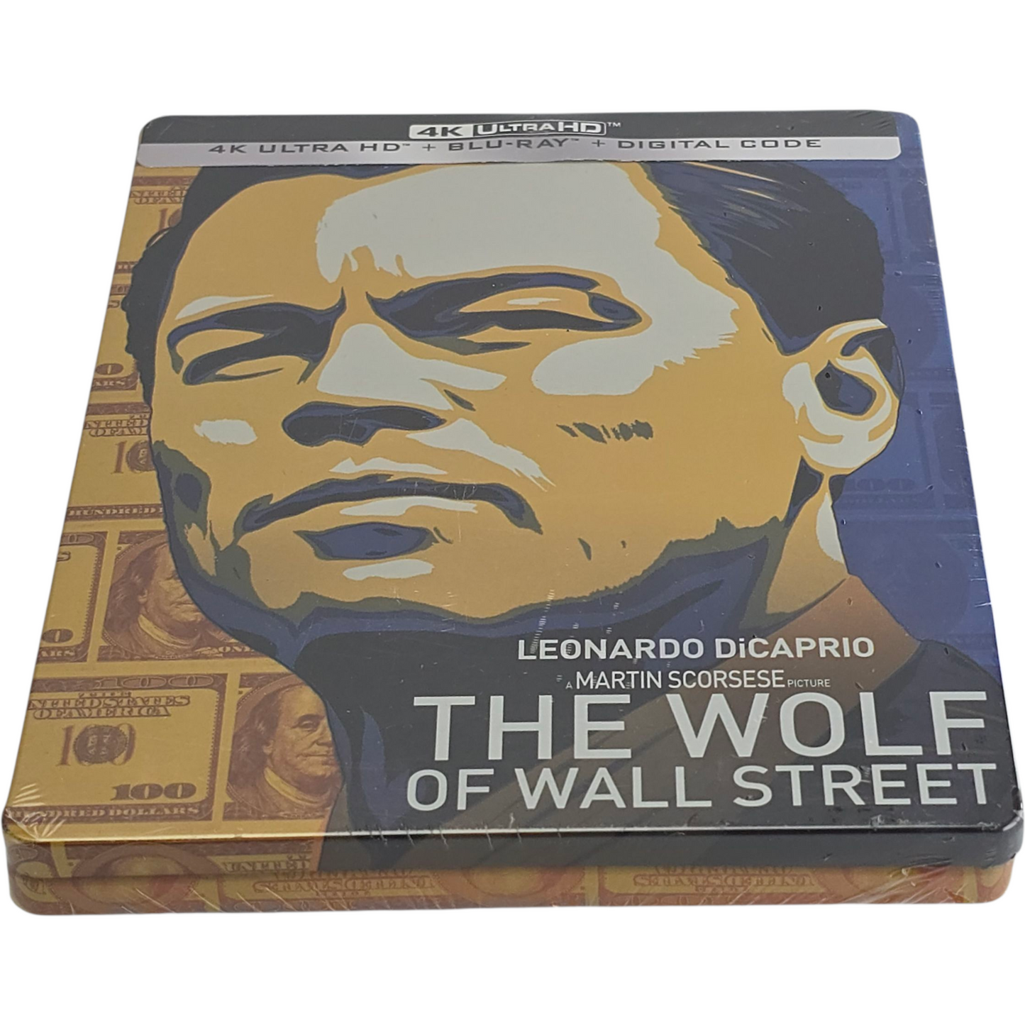 Le Loup de Wall Street Steelbook 4K Ultra HD+ Blu-ray DiCaprio 2021 Zone A[-18]