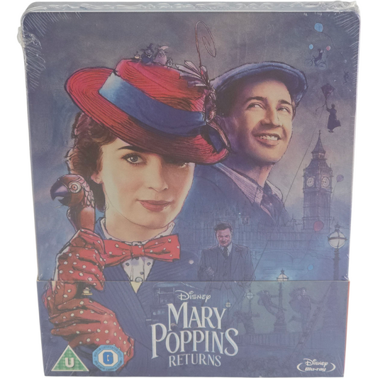 Le Retour de Mary Poppins Emily Blunt Blu-ray Steelbook Zavvi éxclusif Region B