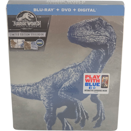 Jurassic World: Fallen Kingdom Blu-ray + DVD  SteelBook  Chris Pratt 2018 A