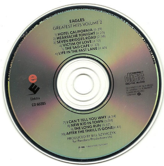 Eagles - Greatest Hits Volume 2 - CD - visuel 3