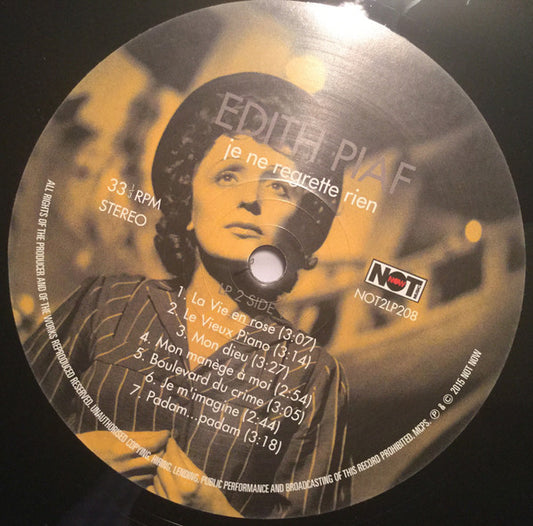 Edith Piaf - Je Ne Regrette Rien - 2 vinyles - visuel 3