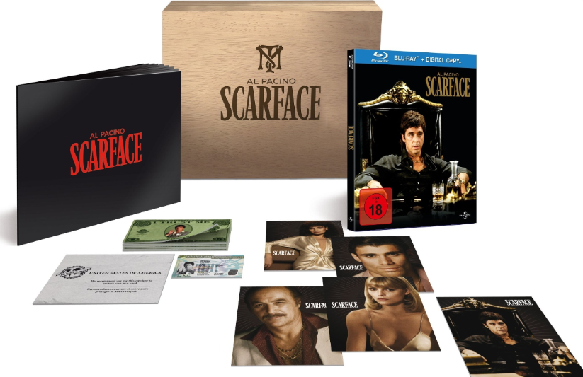 Scarface Blu-ray Coffret en Bois Ultimate Collector's Edt Al Pacino [-18] Zone B
