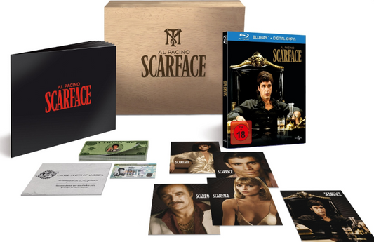 Scarface Blu-ray Coffret en Bois Ultimate Collector's Edt Al Pacino Zone B