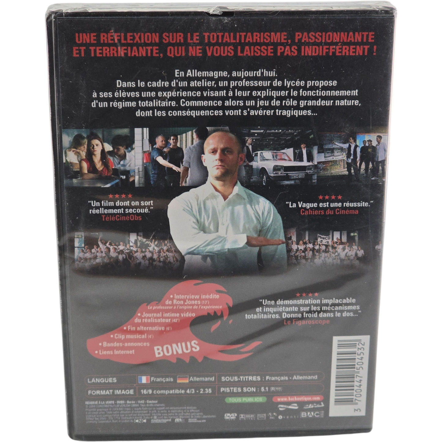 La Vague 2009 DVD  Dennis Gansel Jürgen Vogel - Frederick Lau Zone 2