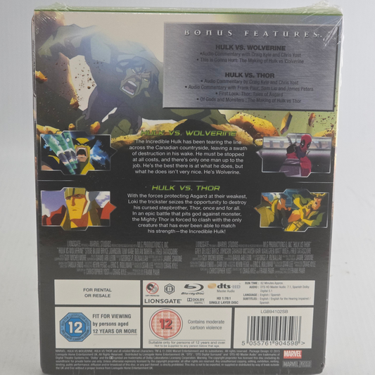 Hulk Vs Thor et Wolverine - SteelBook Blu-ray Zavvi limité à 2000 ex. - UK