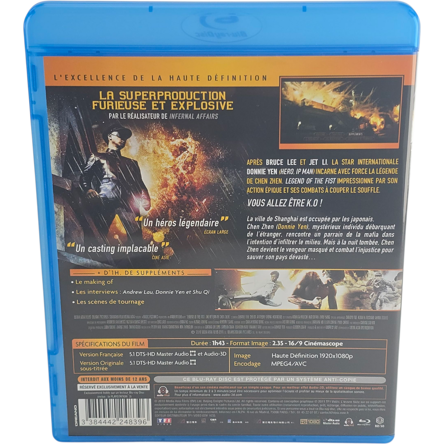 Legend Of The Fist Blu-ray  Wai - Keung Lau Zone B