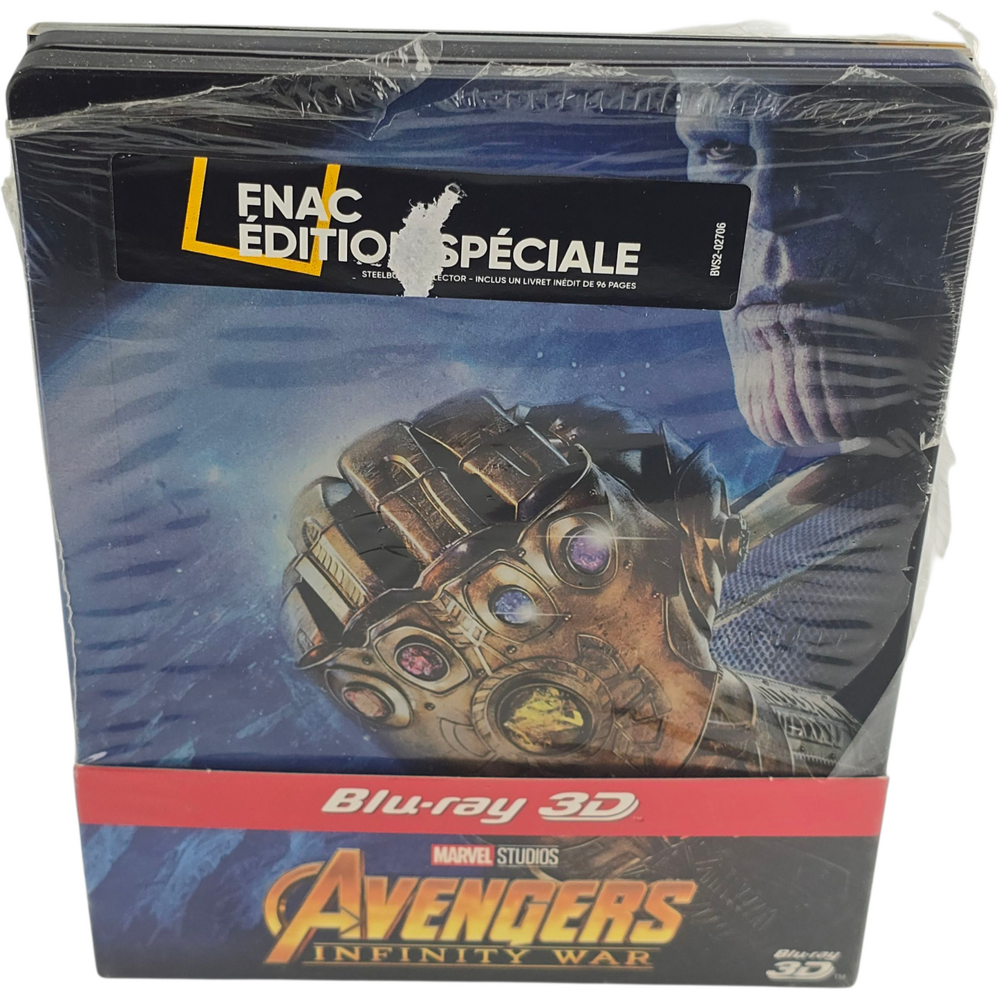 Avengers Infinity War Blu-ray 3D + 2D  Steelbook : Robert Downey Jr  Zone B