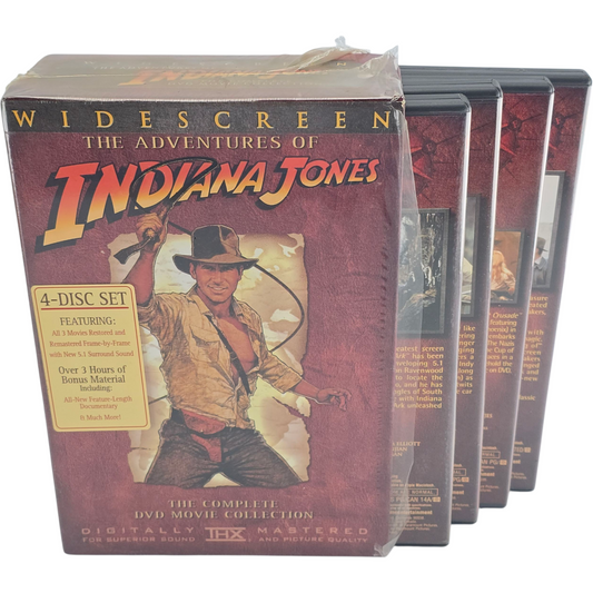 The Adventures of Indiana Jones DVD 3 Films Steven Spielberg Zone 1 US Import