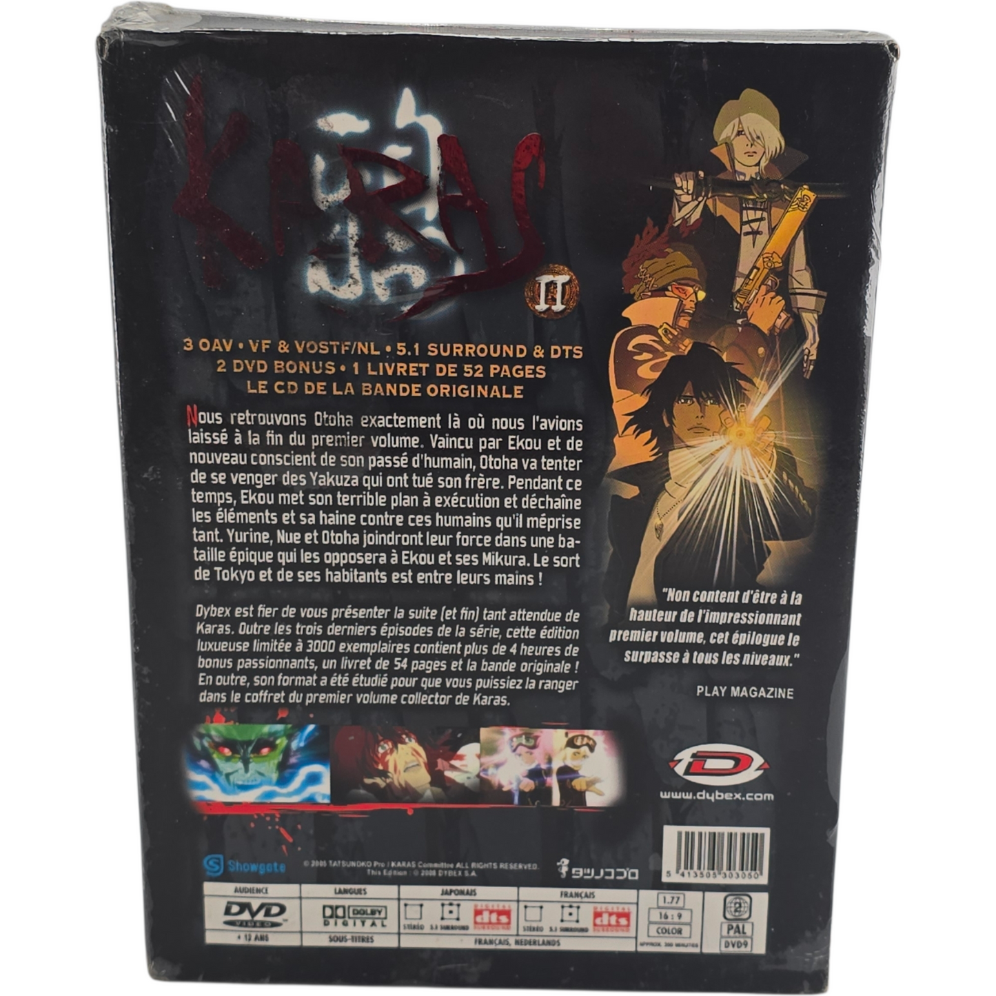 Karas - Vol. 2 DVD Édition Prestige À Tirage Limité Kei'ichi Sato Zone 2
