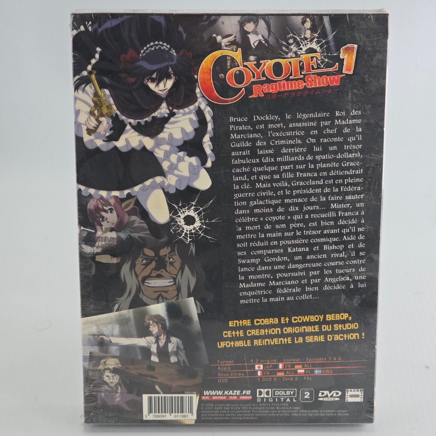 Coyote Ragtime Show - 1   DVD   Kazé Animation Takuya Nonaka -  Zone 2