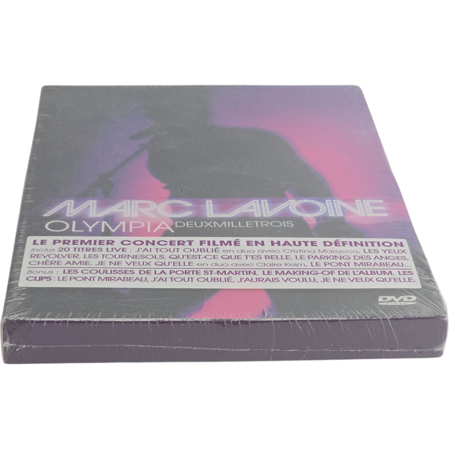 Marc Lavoine Olympia 2003 Édition DVD Live Region B