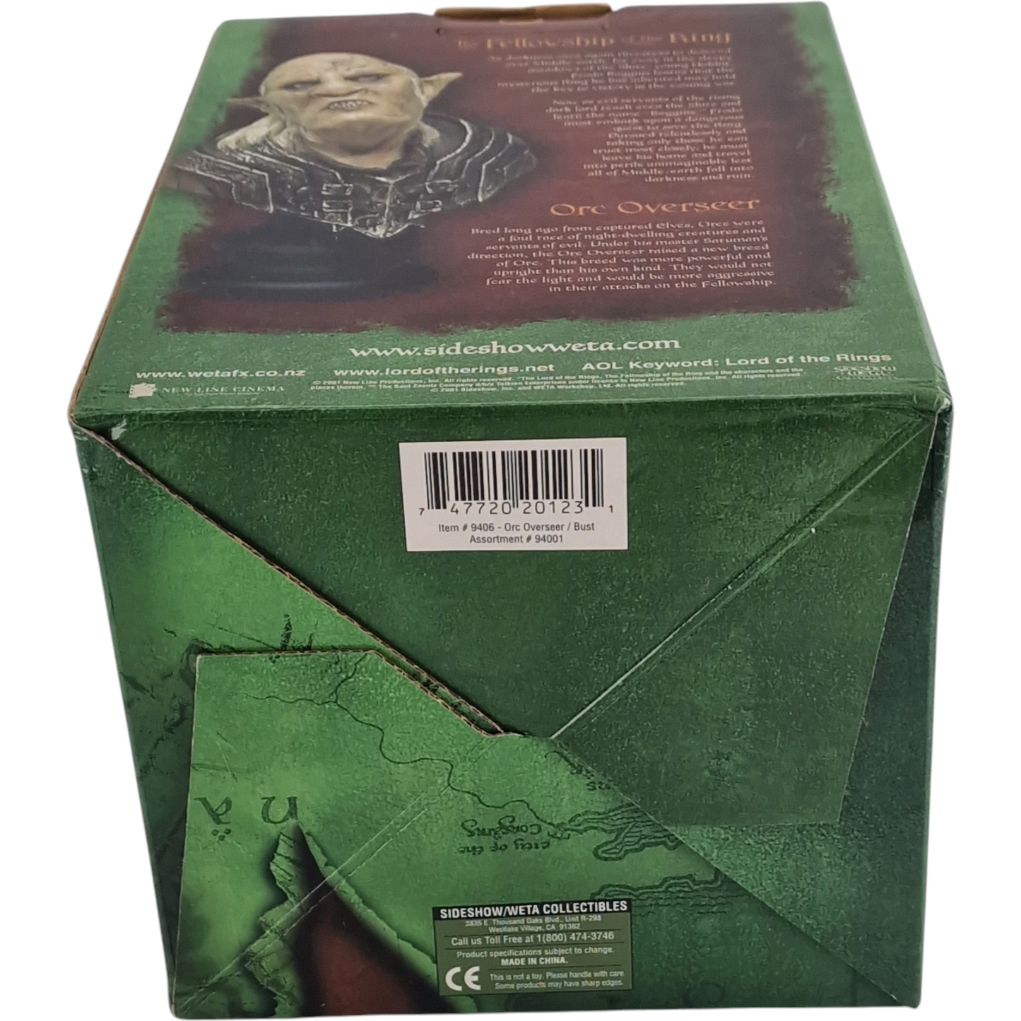 Seigneur des Anneaux Buste Resine Orc Overseer Sideshow Weta  Polystone 1/4