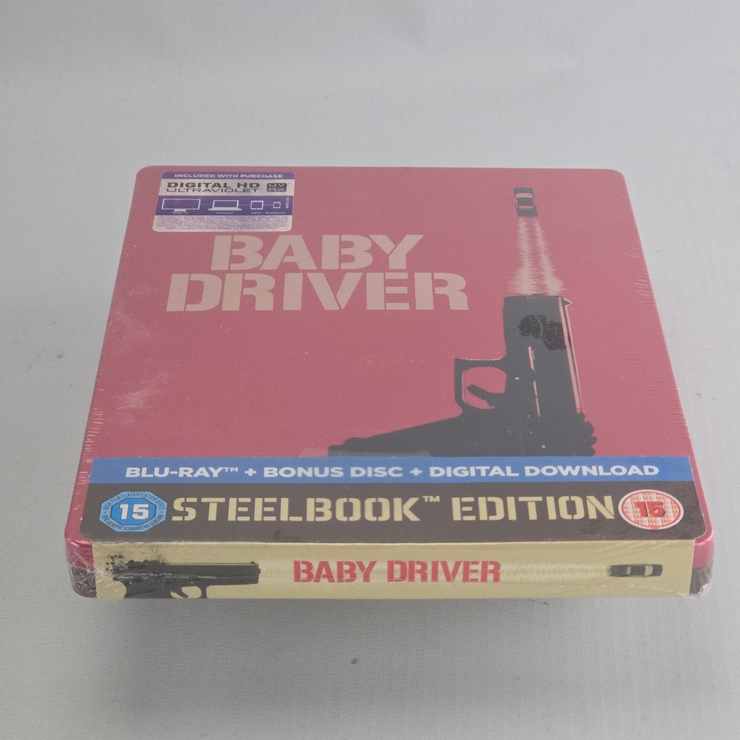 Baby Driver SteelBook Blu-ray Limited Edition Kevin Spacey Zone B