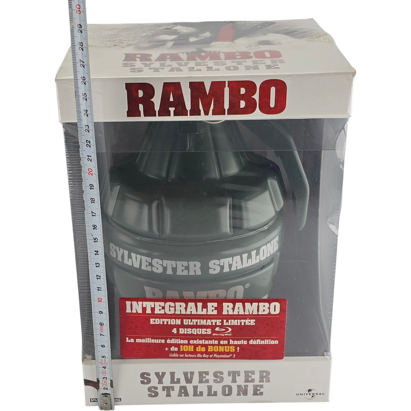 Rambo  Collection Blu-ray : 4 Films Collector Coffret Grenade Packaging Zone B