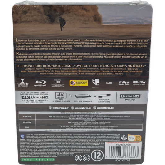 Dune  4K Ultra HD + Blu-ray SteelBook Édition Limitée  Timothée Chalamet 2024 B