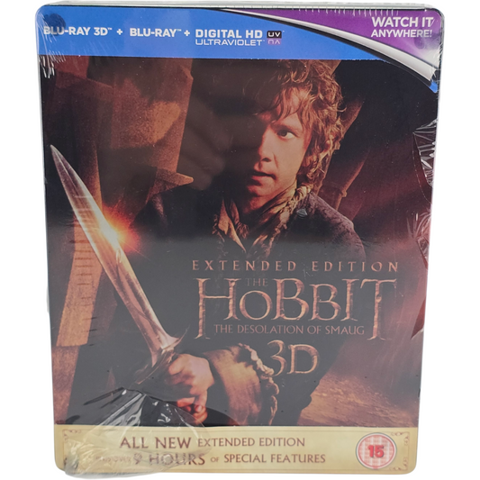 The Hobbit: The Desolation of Smaug B SteelBook Blu-ray 3D + Blu-ray Metal Box B