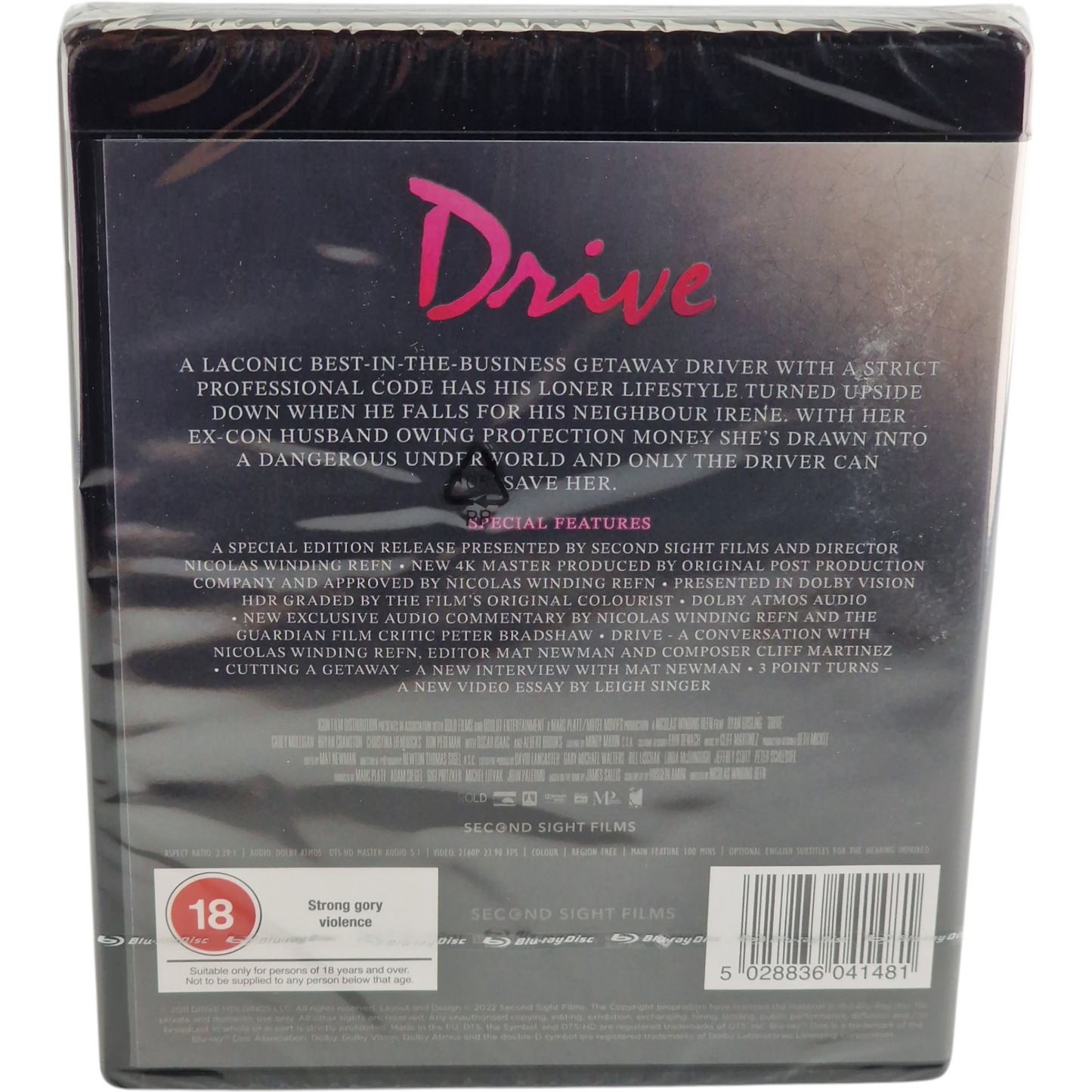 Drive  4K Ultra HD  Ryan Gosling , Carey Mulligan 2011 [-18] Region Libre