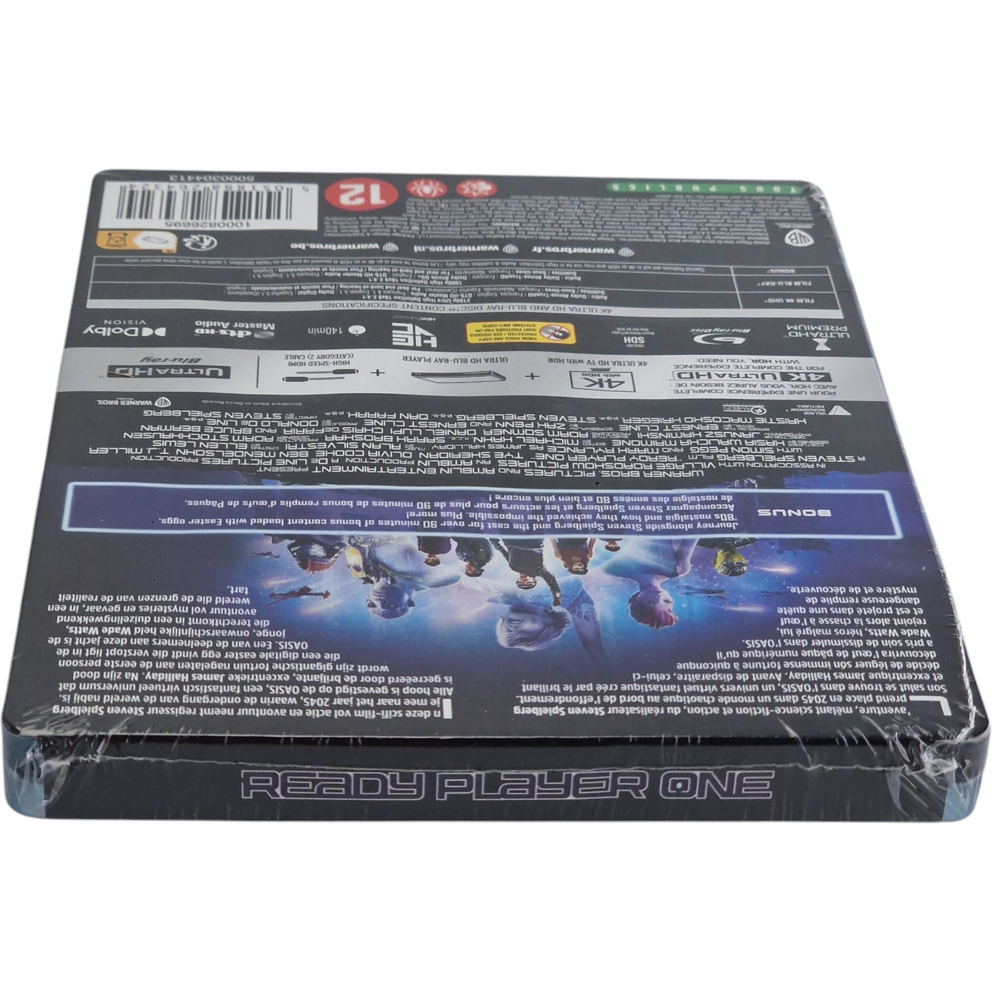 Ready Player One SteelBook 4K Ultra HD +Blu-ray Steven Spielberg  , Limitée  B