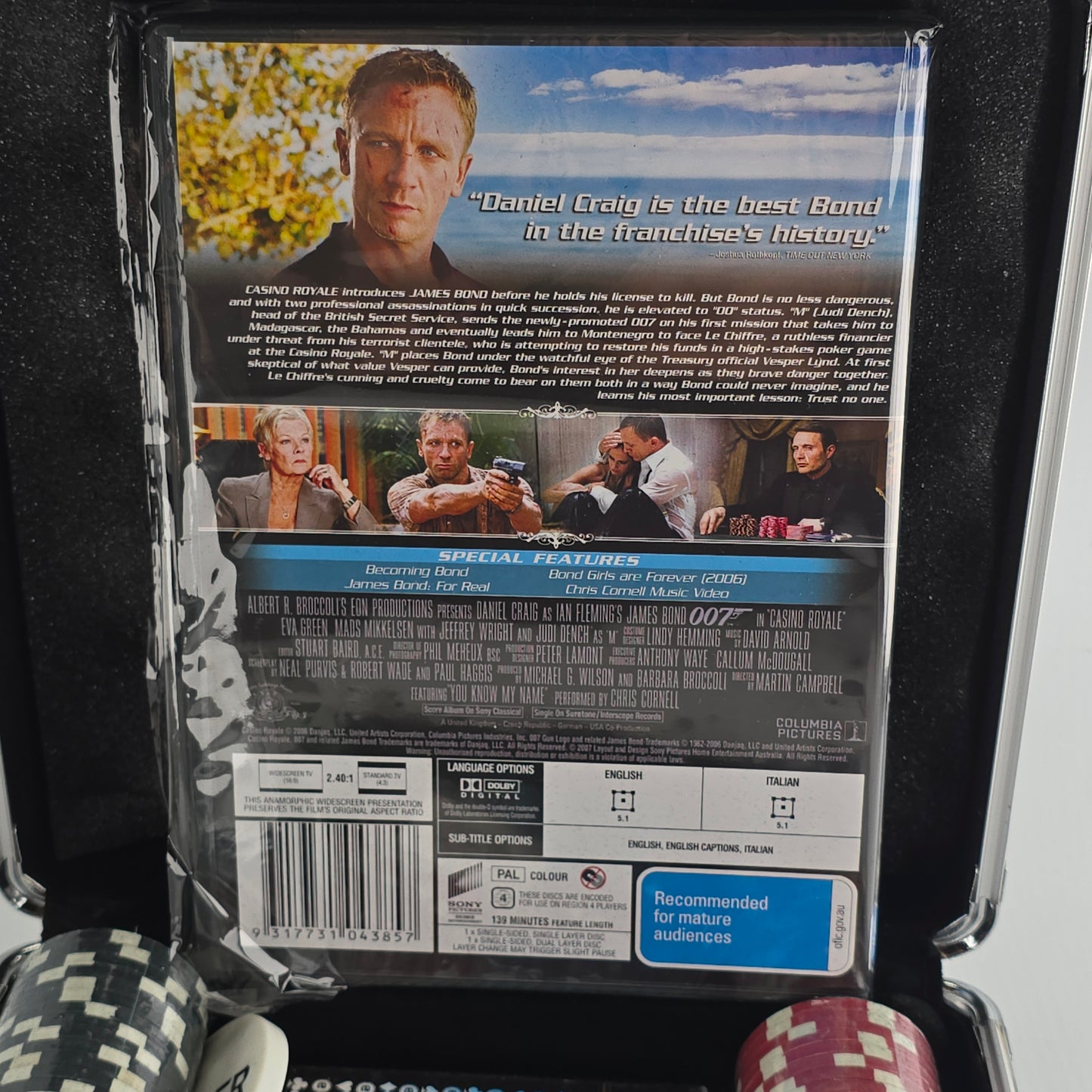 Casino Royale DVD Collection Edition Limitée Valise en aluminium Poker Zone 2