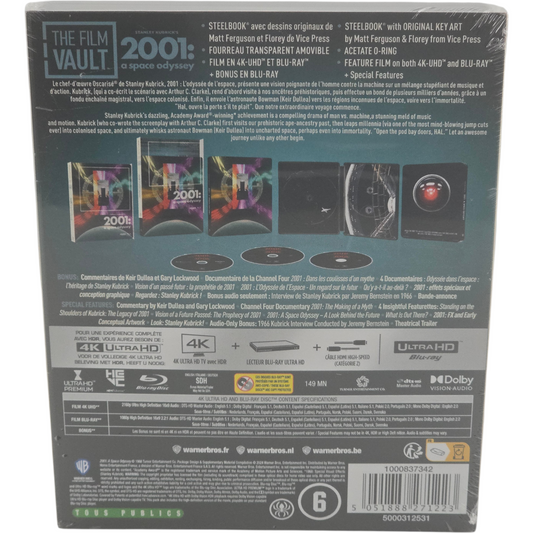 2001 : L’Odyssée de l’espace - SteelBook 4K Blu-ray Film Vault édition France
