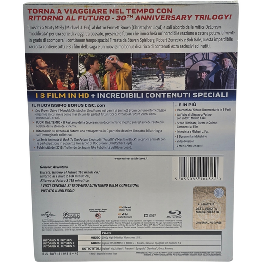 Retour vers le futur - Trilogie (1985-1990) - Coffret SteelBook Blu-ray - Zone A + Zone B - vue 3