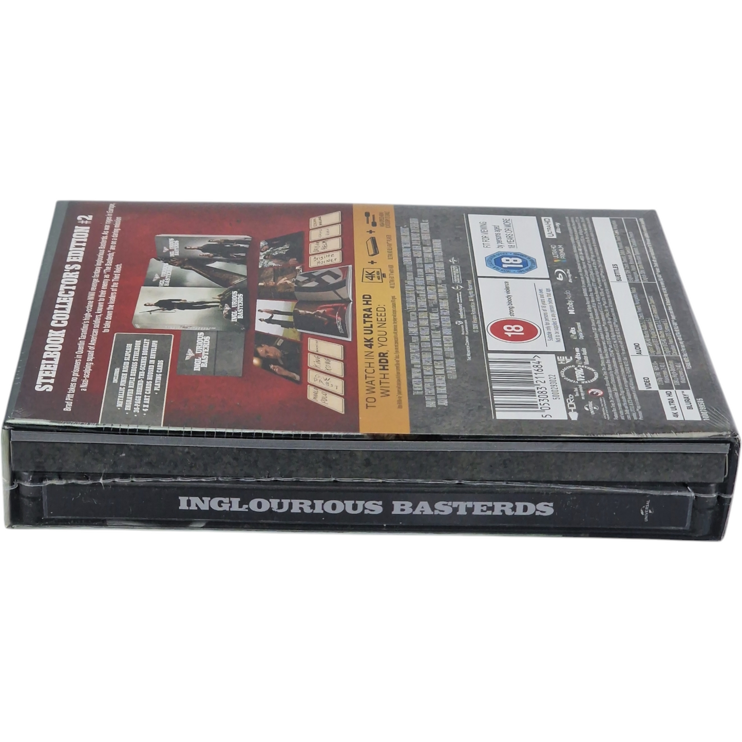 Inglourious Basterds  4K Ultra HD+Blu-ray SteelBook Collector Brad Pitt [-18] B