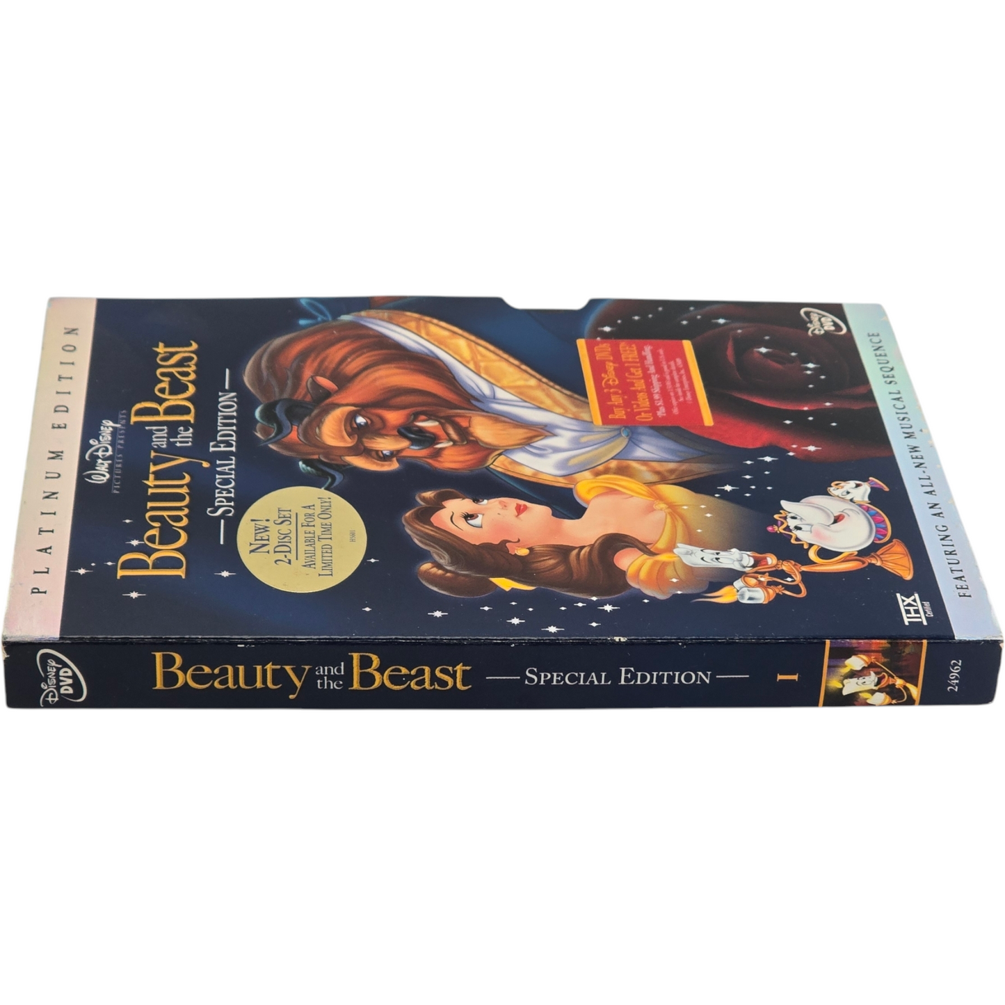 La Belle et la Bête 2 X DVD Walt Disney Édit platine VF 2002  US Import Zone 1