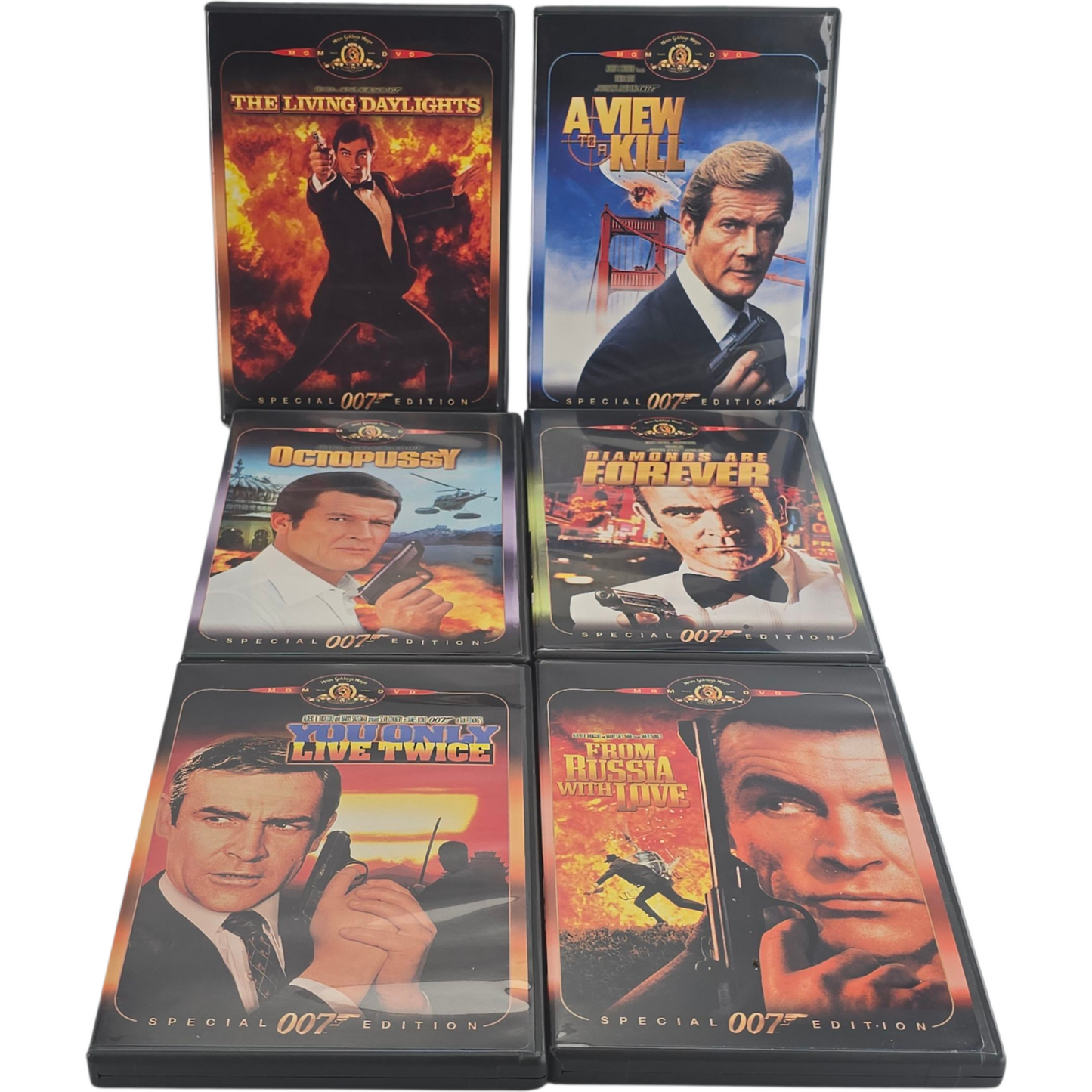 James Bond DVD Gift Set 6 Films Sean Connery, Roger Moore Zone 1 Import USA