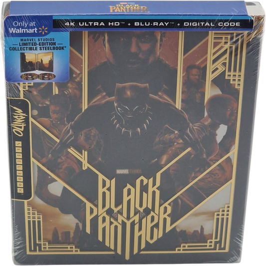 Black Panther 4K Ultra HD + Blu-ray+ Digital 4K  Steelbook Mondo X  Region A