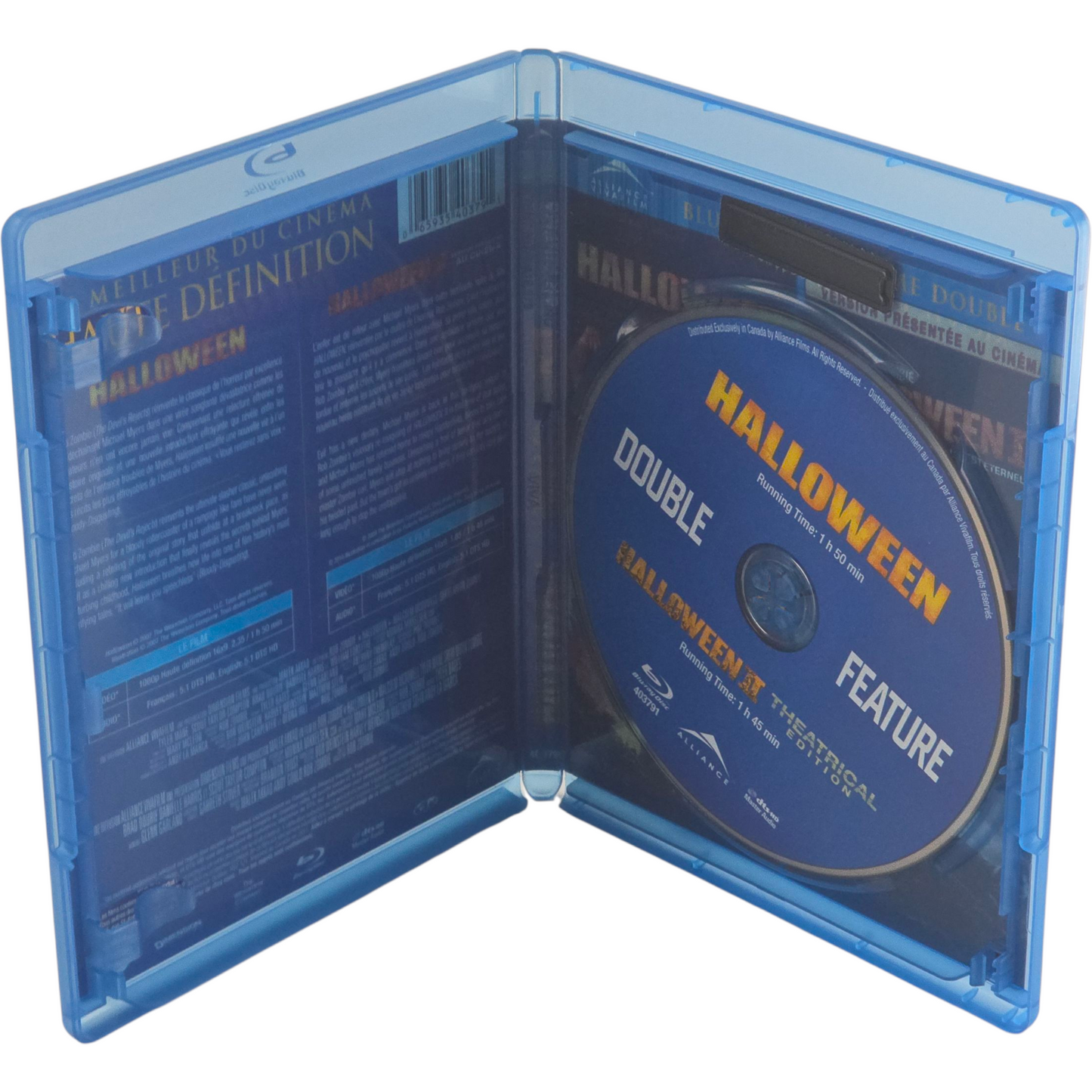 Halloween+Halloween II Blu-ray Double Feature  Zone A -18 Canada Import