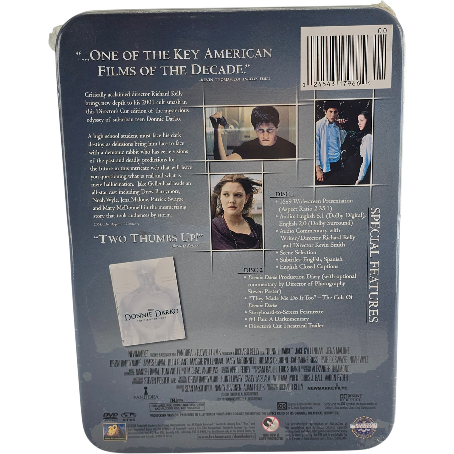 Donnie Darko DVD SteelBook Débossé Metal Box Collector's Jake Gyllenhaal Zone 1