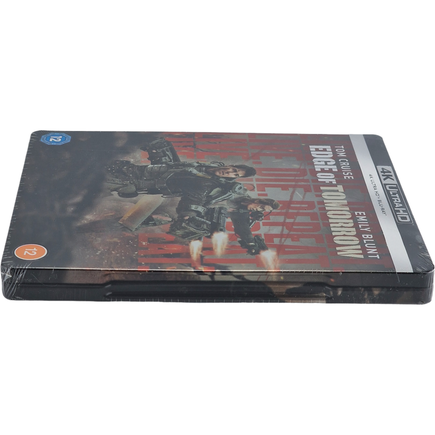 Edge of Tomorrow 4K Ultra HD + Blu-ray SteelBook Live. Die. Repeat.Tom Cruise B