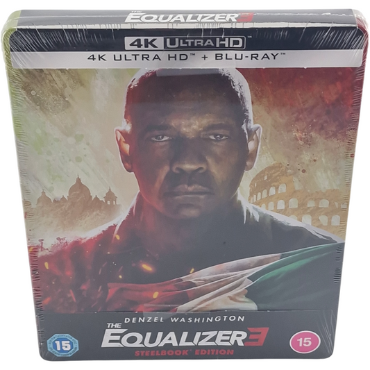 Equalizer 3 SteelBook 4K Blu-ray UK VO Atmos Dolby Vision Denzel Washington
