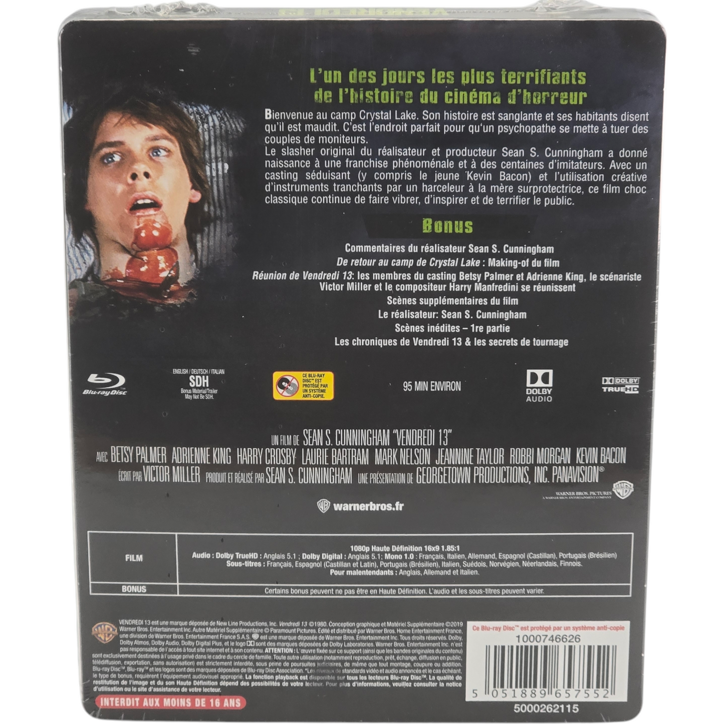 Vendredi 13 - Friday 13th 1980 Blu-ray SteelBook Sean S. Cunningham 2019 Zone B