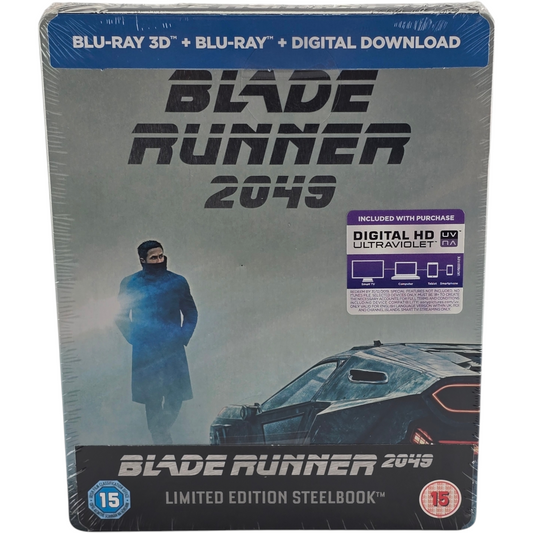 Blade Runner 2049 SteelBook Blu-ray 3D + 2D UK Toutes Zones Ryan Gosling VO