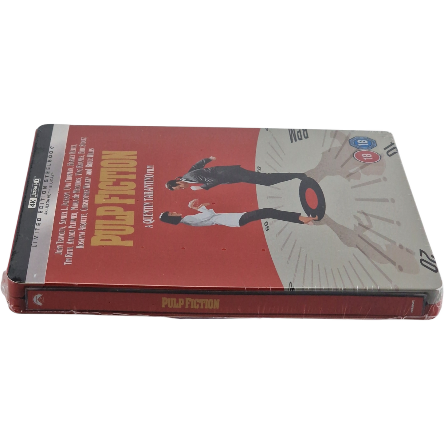 Pulp Fiction SteelBook 4K Ultra HD+Blu-ray limité Zavvi Tarantino Travolta[-18]B
